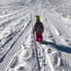 My 3 year old stomping up the hill for another time in -5 degree weather